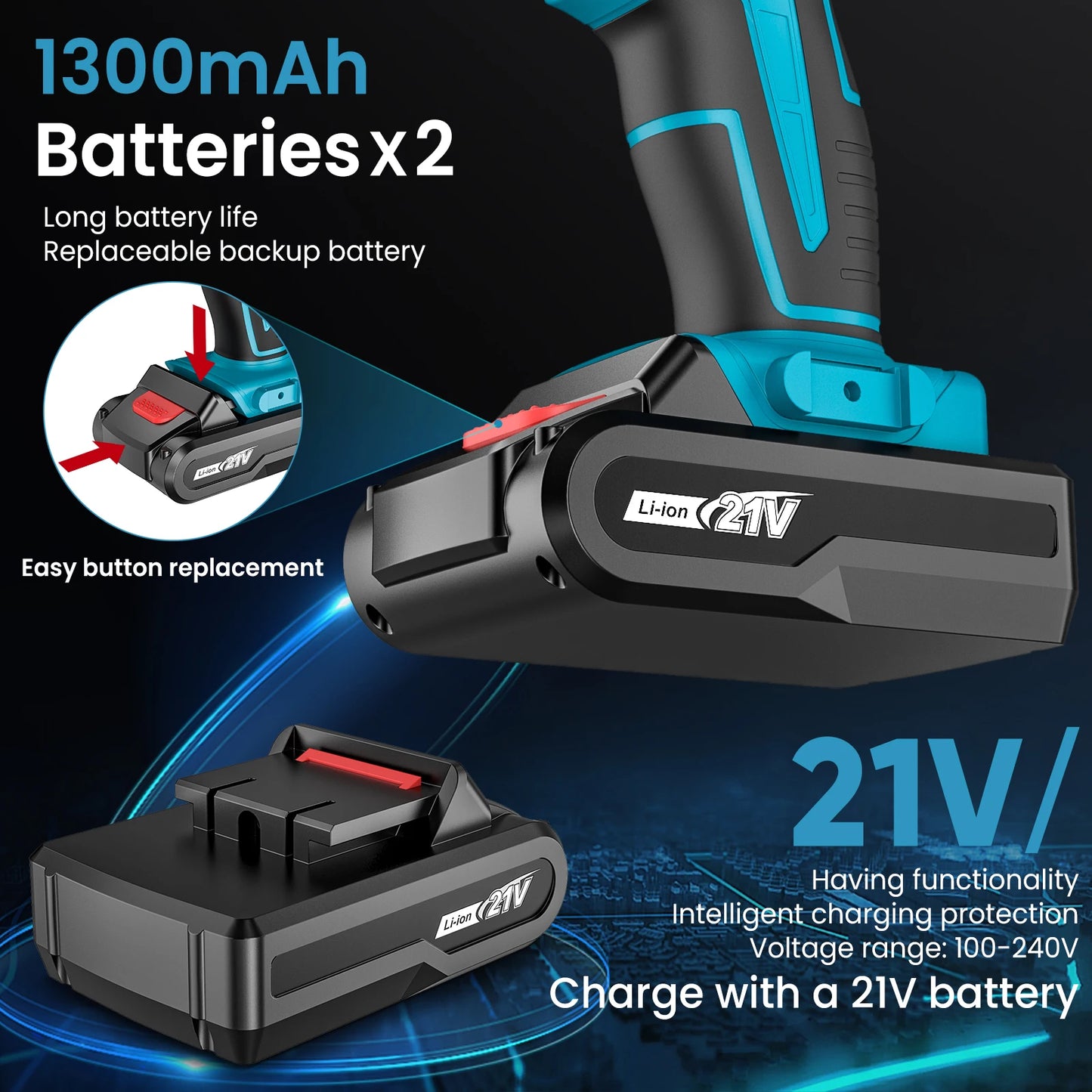 21V Akkuporakone **NOPEA TOIMITUS**