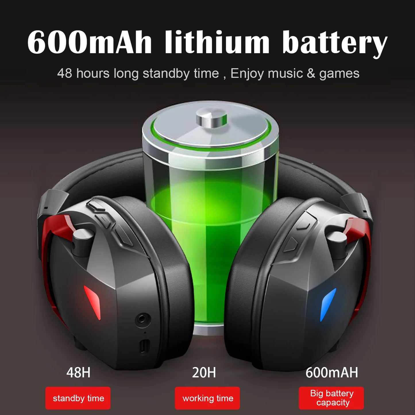 Langattomat vastamelu pelikuulokkeet