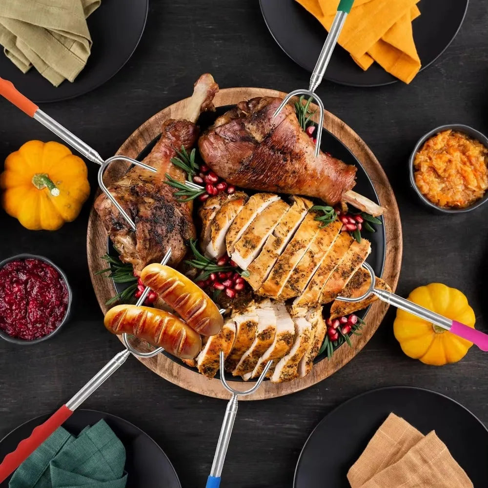 6kpl. teleskooppi makkaratikkuja