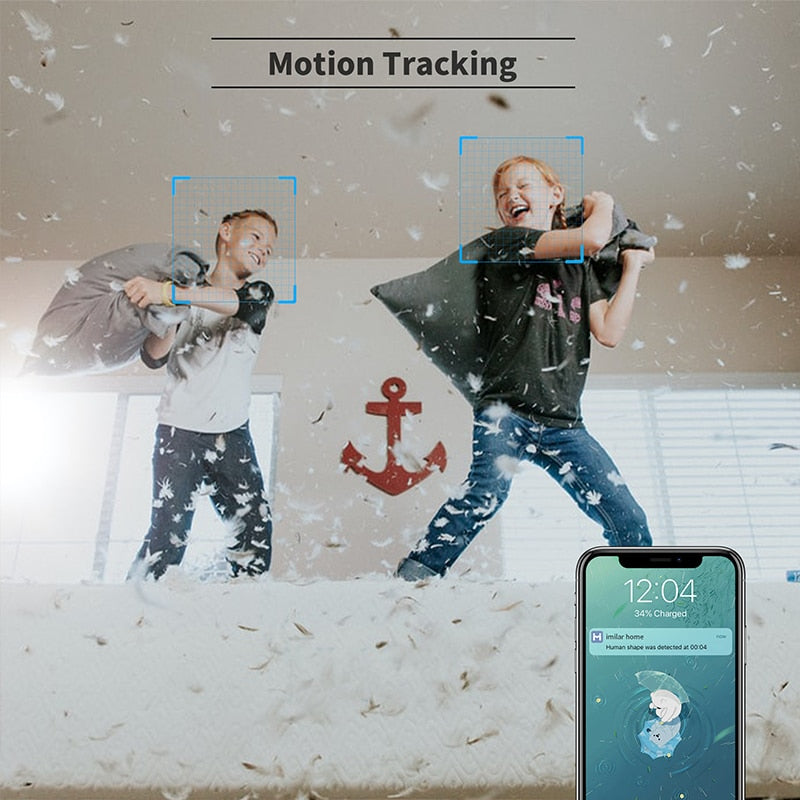 Valvontakamera WIFI, Yökuvaus, Liiketunnistin