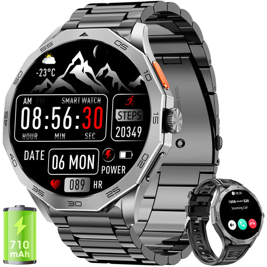 Älykello Bluetooth 5.0 – 1,85" HD | IP67 | Sykemittari | 710 mAh | Nopea Toimitus