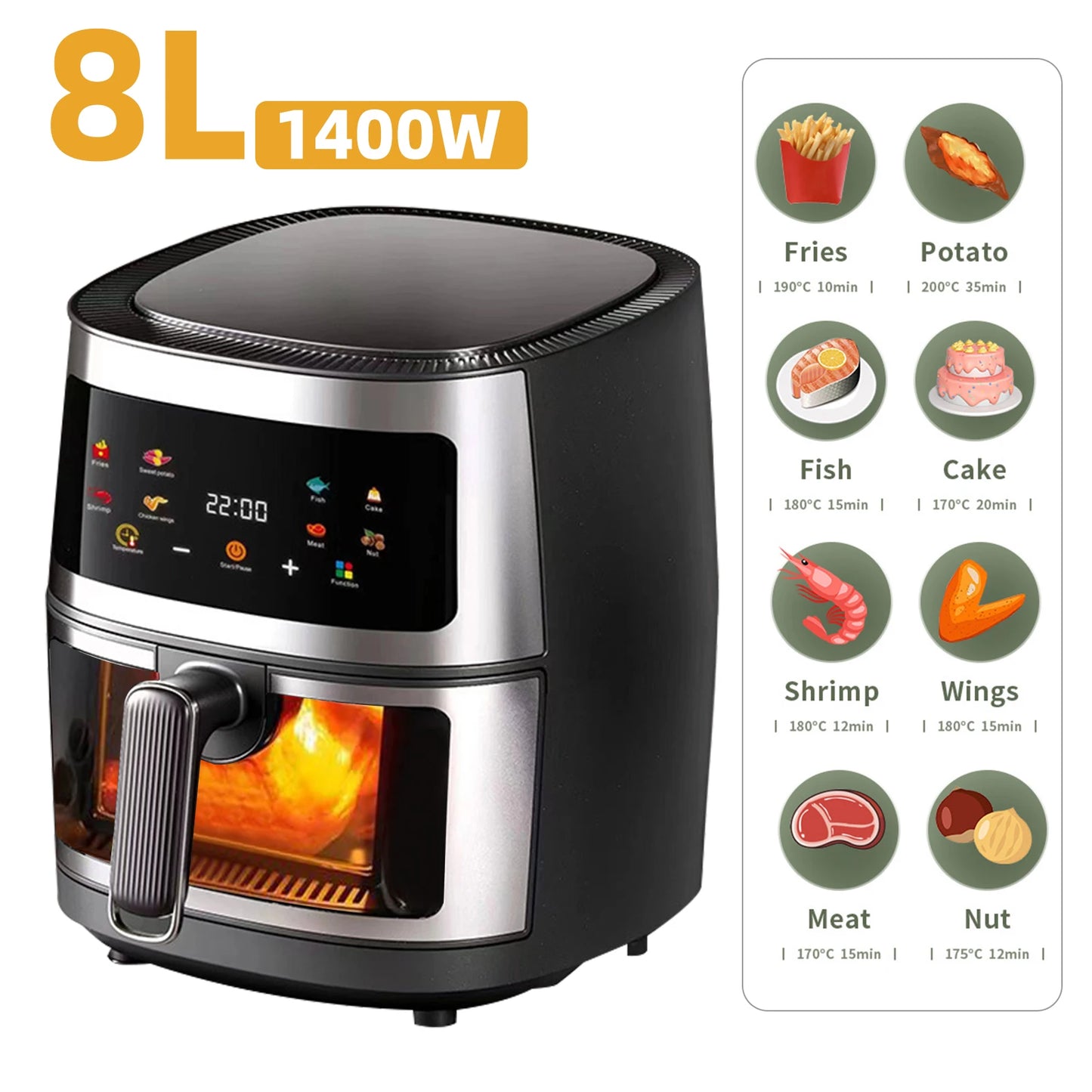 AirFryer  8L **NOPEA TOIMITUS**