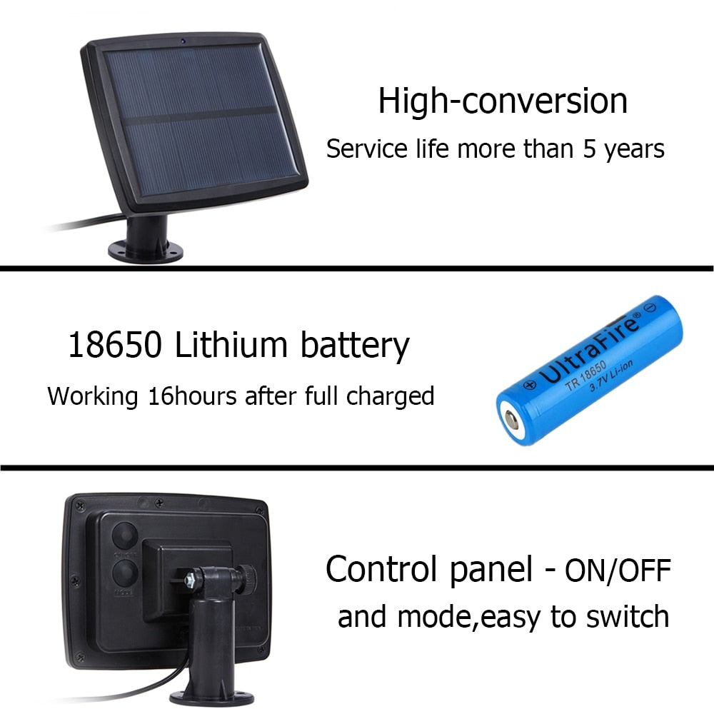 Puutarhavalot LED 10 tai 25 lampulla