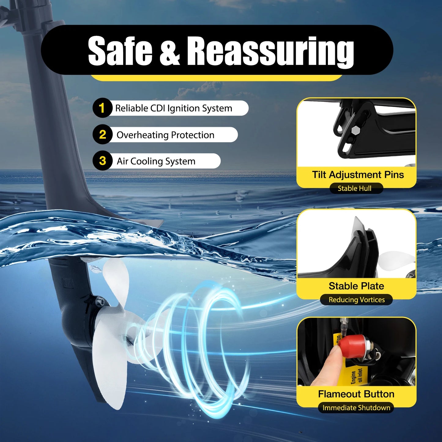 4HP 4-tahti perämoottori **NOPEA TOIMITUS**