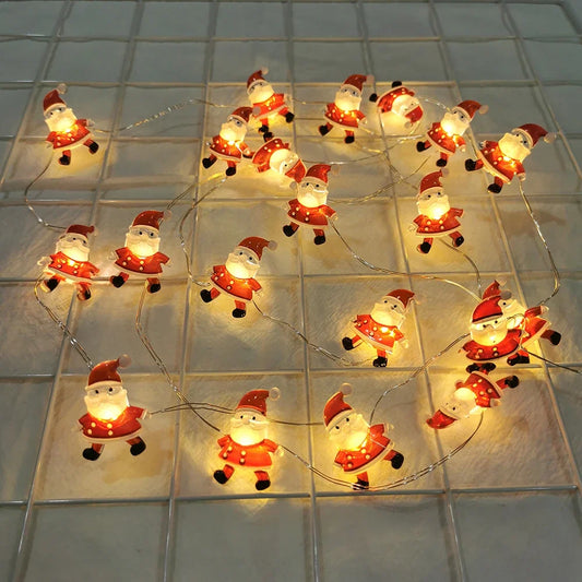 Jouluinen LED-valosarja – joulupukki, lumiukko, kuusi tai poro