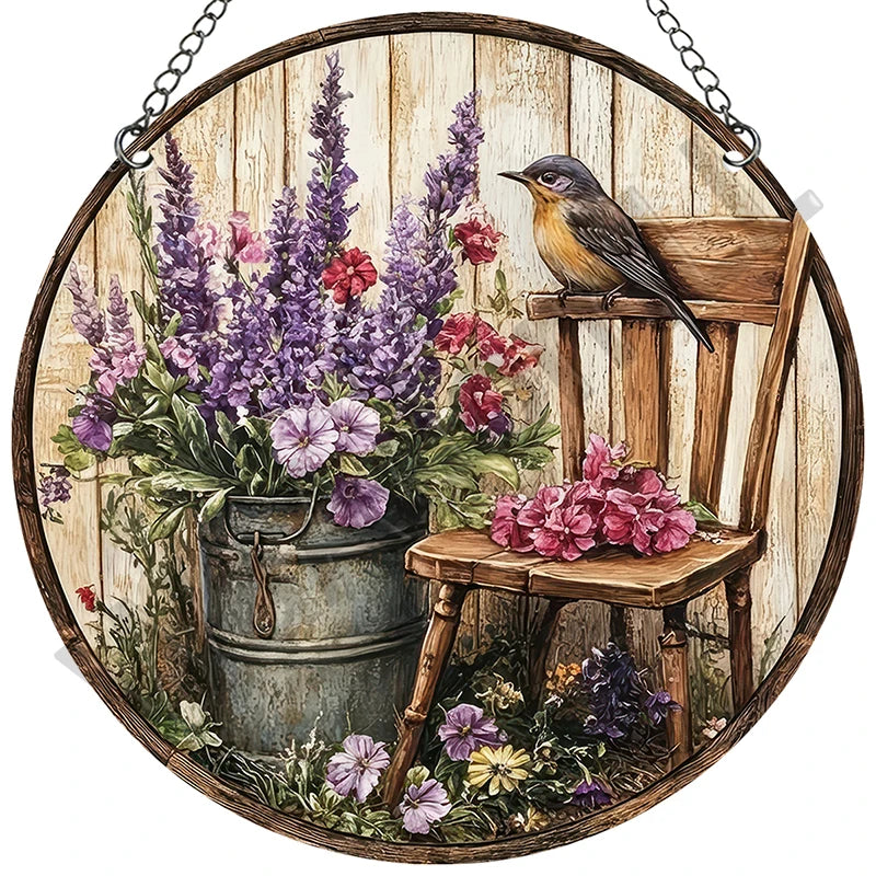 Akryylitaulu – Seinäkoriste kotiin, 15x15 cm