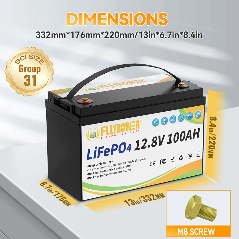 LiFePO4 12V 100Ah Akku **NOPEA TOIMITUS**