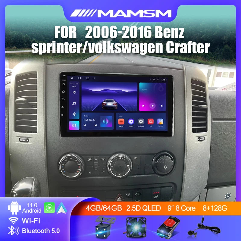 Mercedes Benz Sprinter/Volkswagen Crafter 2006-2016 Multimediasoitin
