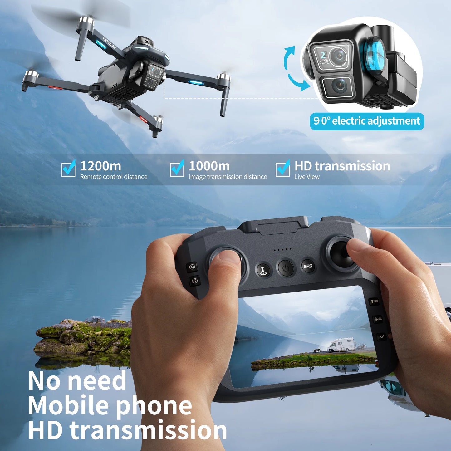 Drone 4K HD kameralla