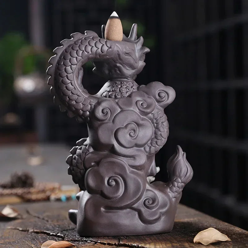 Lohikäärme&Buddha suitsukeastia