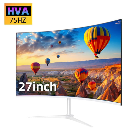 27" Kaareva näyttö – 75 Hz, 2 ms, Full HD 1080p, VA-paneeli