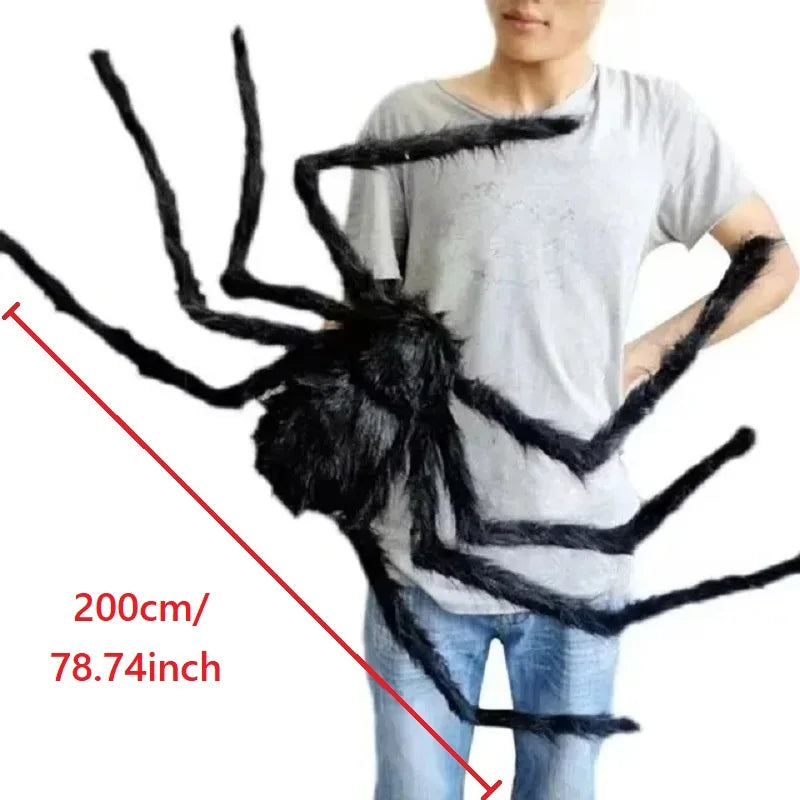 Jättiläishämähäkki Halloween-koriste – Sisä ja ulko, 7 kokoa 30–200cm