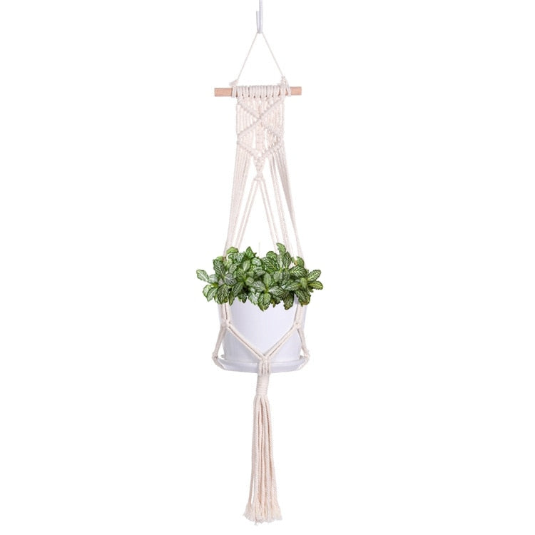 Macrame kukka-amppeli