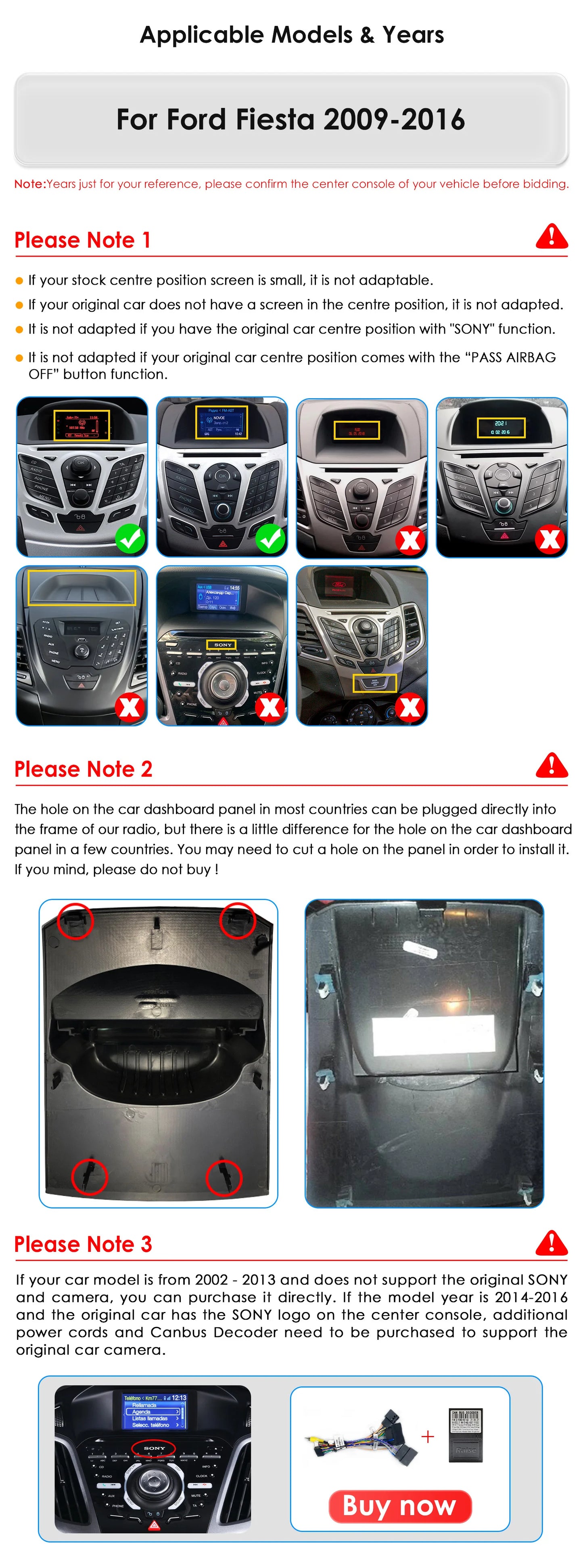 Ford Fiesta 2009 - 2017 Multimediasoitin **NOPEA TOIMITUS**