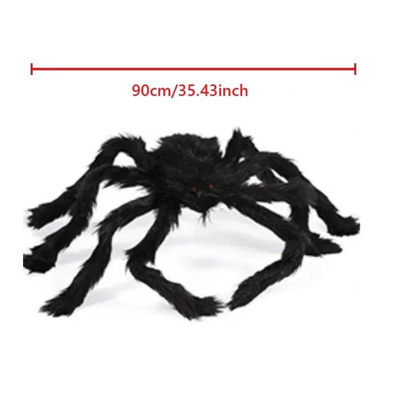 Jättiläishämähäkki Halloween-koriste – Sisä ja ulko, 7 kokoa 30–200cm