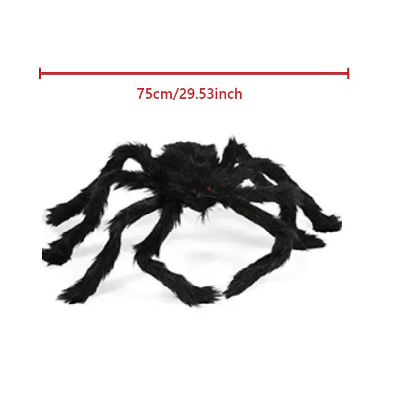 Jättiläishämähäkki Halloween-koriste – Sisä ja ulko, 7 kokoa 30–200cm