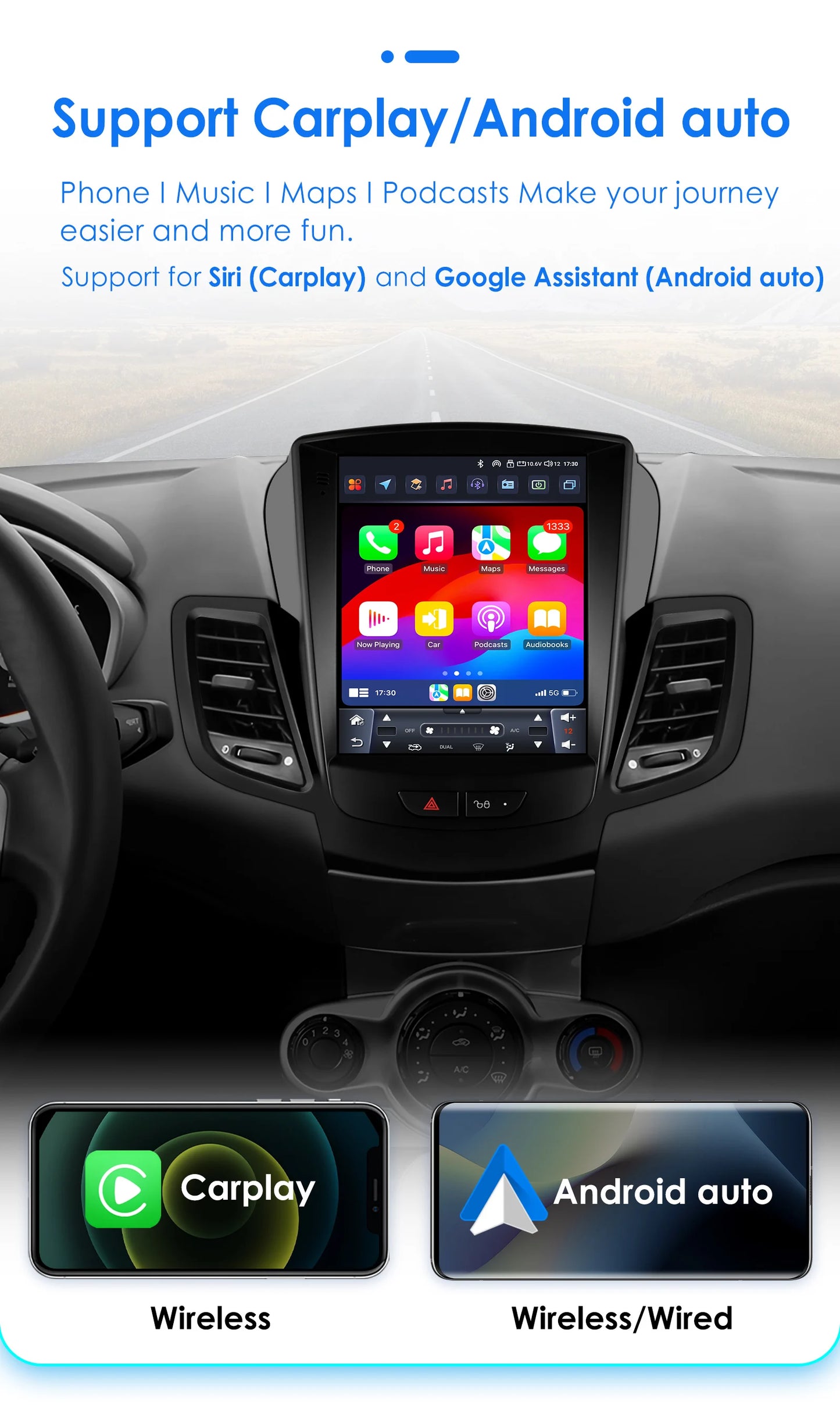 Ford Fiesta 2009 - 2017 Multimediasoitin **NOPEA TOIMITUS**
