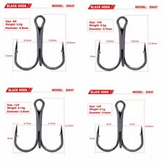 Kolmihaarakoukku 20kpl